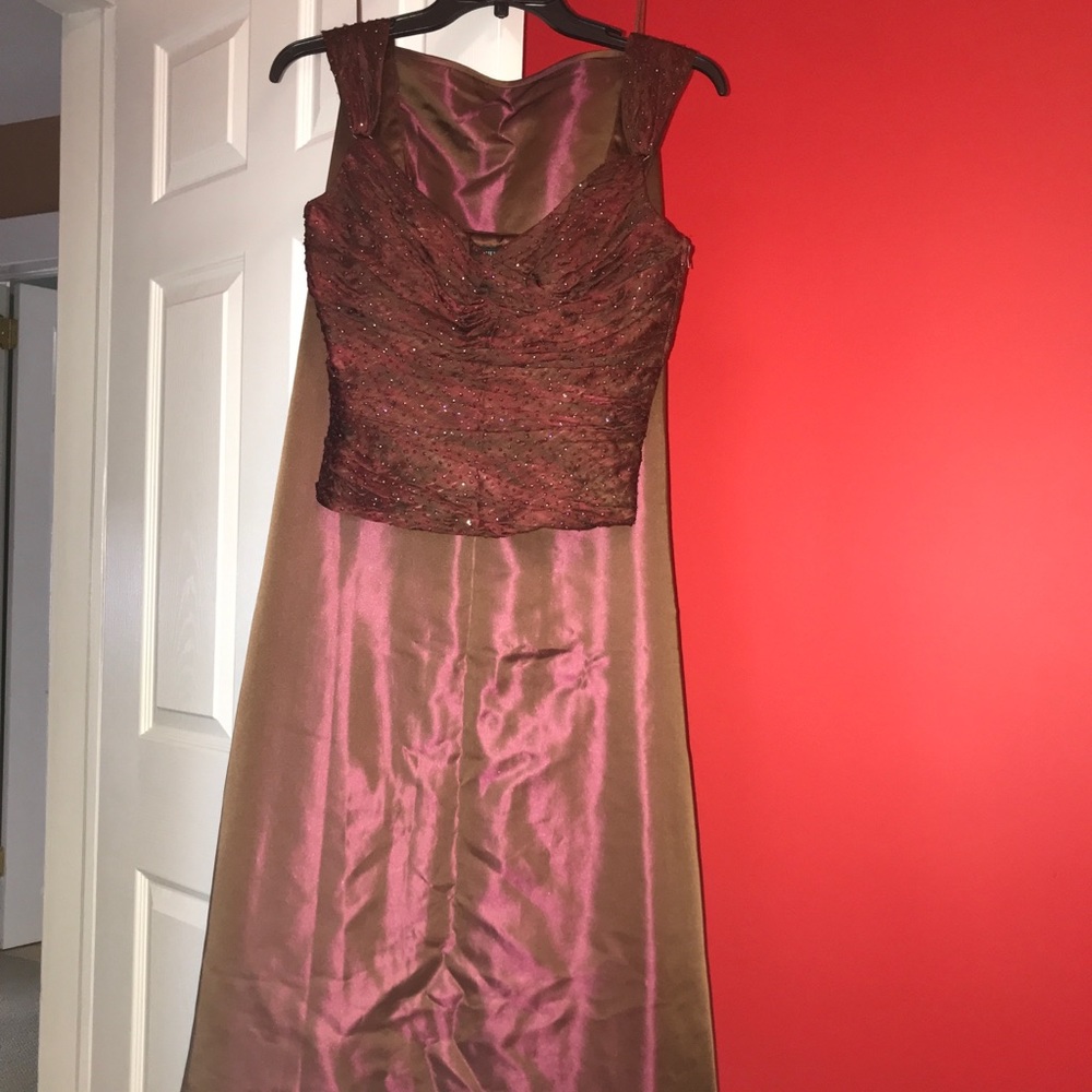 Brown Two-Piece Dress